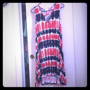 Keyhole Tie Dye Dress